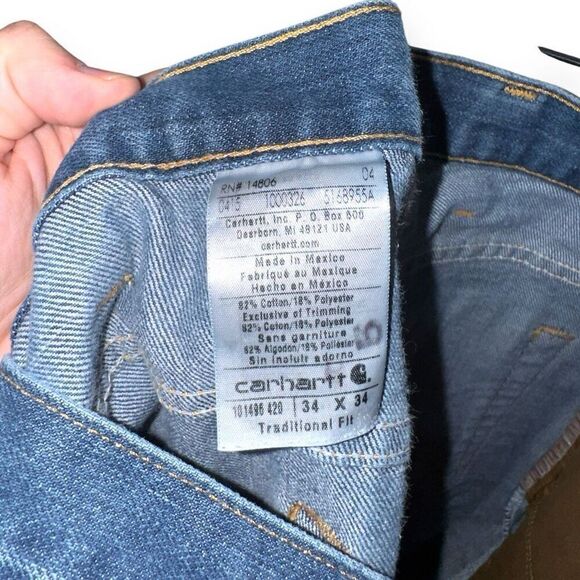 Carhartt Mid Wash Traditional Fit Jeans Size 34/32 - Picture 8 of 8